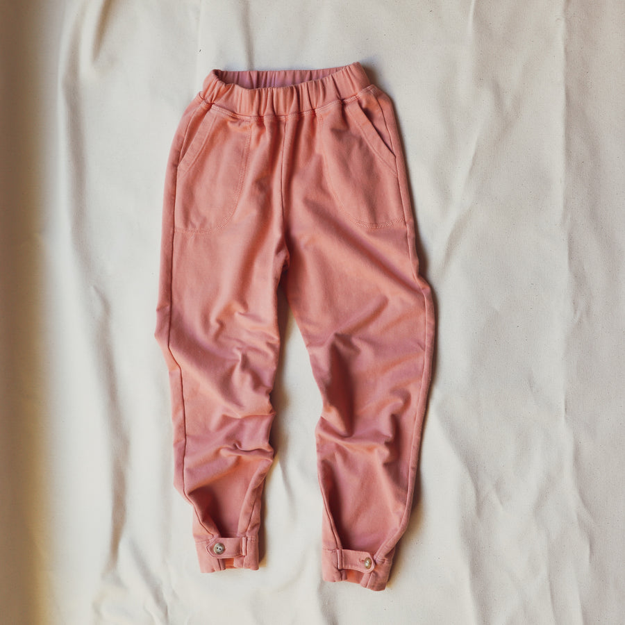 Kids 100% French Terry Cotton Joggers With Pockets available in sizes 2 - 8 L.A.